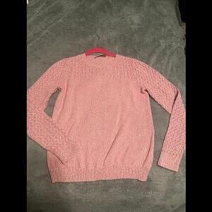 Pink Cable Knit Sweater